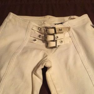 White stretch jeans